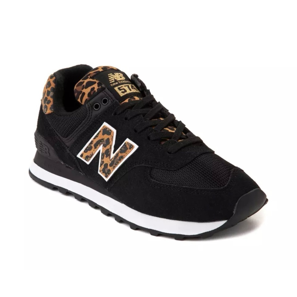 New Balance Black, Leopard, Cheetah 574 Sneakers